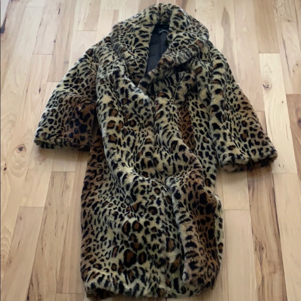 Pamela McCoy original faux cheetah coat